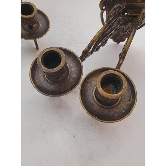 vintage Brass Wall Sconce Candle holder brass wall sconces candle sconces - Picture 6 of 10